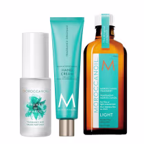 Imagem do produto Kit Moroccanoil Brumes du Maroc + Hand Cream 100ml + Oil Treatment Light 100ml (3 Produtos)