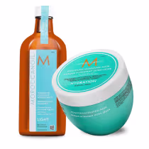 Imagem do produto Kit Moroccanoil Moroccanoil Hydration Light - Máscara Capilar 500ml + Moroccanoil Treatment Light - Oléo Capilar 200ml