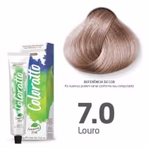 Imagem do produto Itallian Hairtech Coloratto Louro 7.0 - Coloração Permanente 60g