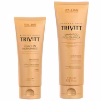 Imagem do produto Kit Trivitt com Leave-in Hidratante 200ml e Shampoo pós química para uso frequente 250ml