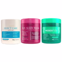 Imagem do produto Kit Prohall Cosmetic Select Care Equalize Proboo (3 Produtos)