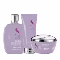 Imagem do produto Kit Alfaparf Semi Di Lino Smoothing Hair (3 Produtos)