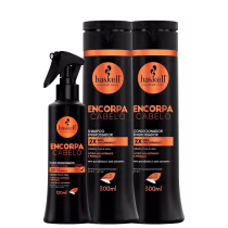 Imagem do produto Kit Haskell Encorpa Cabelo Cuidado Triplo (3 Produtos)