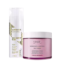 Imagem do produto Kit Skelt Red Carpet Glow Hidratante Corporal Urban Iluminador (2 Produtos)