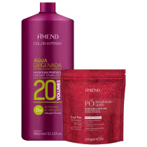 Imagem do produto Kit Amend Aloe Vera e Silicone Intensy - Pó Descolorante 300g + Água Oxigenada 20 Volumes 950ml