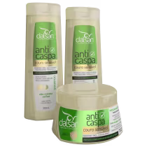 Imagem do produto Kit Dalsan Cosméticos Couro Sensível - Anticaspa (3 Produtos)