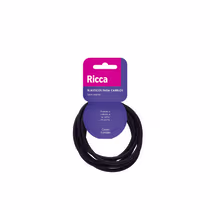 Elásticos para cabelos da marca Ricca.