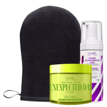 Imagem do produto Kit Skelt Unexpected Day Red Carpet Glow Autobronzeador Mousse Dark e Luva (3 produtos)