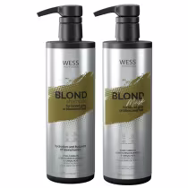 Imagem do produto Kit Wess Blond Shampoo 500ml + Mask 500ml