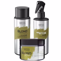 Imagem do produto Kit Wess Blond SH 250ml + We Wish M. 260ml + Mask 200ml