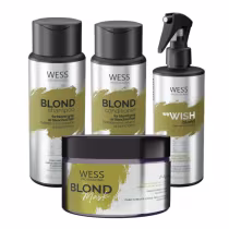 Imagem do produto Kit Wess Blond SH 250ml+CD 250ml+We Wish M. 260ml+Mask 200ml