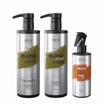 Imagem do produto Kit Wess Blond SH 500ml + Mask 500ml + Finish 250ml