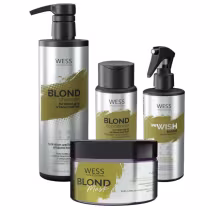 Imagem do produto Kit Wess Blond SH 500ml+Cond 250ml+WeWish M.260ml+Mask 200ml