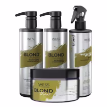 Imagem do produto Kit Wess Blond SH 500ml+Cond 500ml+WeWish M.500ml+Mask 200ml