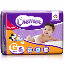 Imagem do produto Cremer Antivazamento G - Fralda Descartável (24 Unidades)