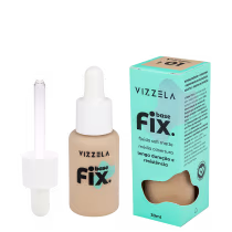Base Líquida Vizzela Cosméticos Fix Cor 1, 30ml.