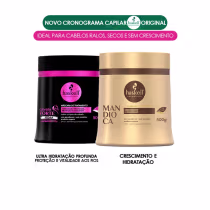Imagem do produto Kit Máscaras da Haskell Cavalo Forte Hidra Mandioca 500g