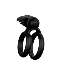 Imagem do produto Anel Peniano Duplo Com Vibração Silicone Resistente a Água Feitiços