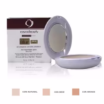 Protetor solar em pó compacto facial.