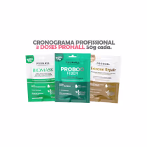 Imagem do produto Kit Cronograma Capilar Profissional Premium Prohall 50g Cada