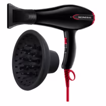 Imagem do produto Secador Mondial E Difusor de Cachos Turbo Color Red 1900w - 127v