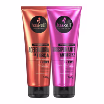 Imagem do produto Kit Haskell Super Máscara Aceleradora de Força + Supermáscara Disciplinante Antifrizz
