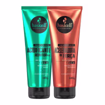 Imagem do produto Kit Haskell Super Máscara Acidificante Redutor de PH + Supermáscara Aceleradora de Força