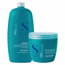 Imagem do produto Kit Alfaparf Semi Di Lino Curls Enhancing Duo Salon (2 Produtos)