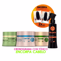 Imagem do produto Kit Haskell Cronograma Cabelos Loiros 300g + Tônico Encorpa