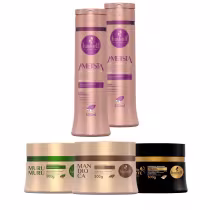 Imagem do produto Kit Haskell Shp/Cond Ametista +Máscaras Mand Muru Cav 300g