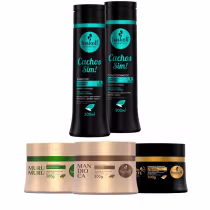 Imagem do produto Kit Haskell Shp/Cond Cachos Sim +Máscaras Mand Muru Cav 300g