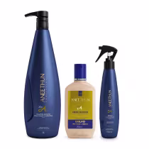 Imagem do produto Kit Aneethun Linha A Shampoo 1000ml + Creme de Brilho 250ml + Multibenefícios 150ml