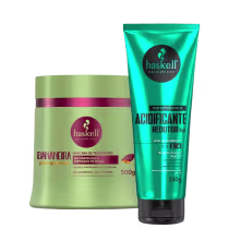 Kit Haskell Bananeira + Supermáscara Acidificante, 2 produtos.