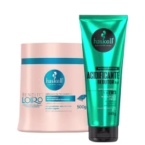 Kit Haskell Bendito Loiro + Supermáscara Acidificante, 2 produtos.