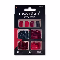 Imagem do produto Macrilan 4 Cores Em 1 UK103 - Unhas Postiças (96 Unidades)
