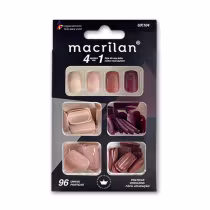 Imagem do produto Macrilan 4 Cores Em 1 UK104 - Unhas Postiças (96 Unidades)