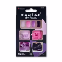 Imagem do produto Macrilan 4 Cores Em 1 UK102 - Unhas Postiças (96 Unidades)