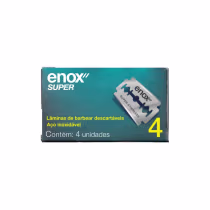 Imagem do produto Lamina Barbear Duplo Fio Enox Super 4un