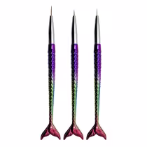 Imagem do produto Kit 3 Pincéis Finos Decoração de Unhas de Gel Nail Art Sereia