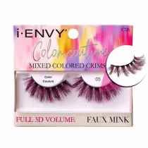 Imagem do produto Cílios Postiços Kiss I-envy Color Couture Faux Mink Mixed Colored Crimson Ic05