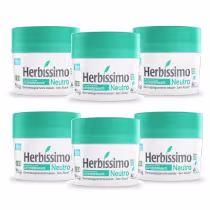 Imagem do produto Kit 6 Desodorante Creme Herbissimo Neutro Antitranspirante 55g