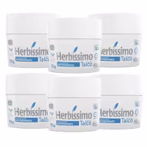 Imagem do produto Kit 6 Desodorante Creme Herbissimo Talco Antitranspirante 55g