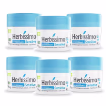 Imagem do produto Kit 6 Desodorante Creme Herbissimo Sensitive Antitranspirante 55g