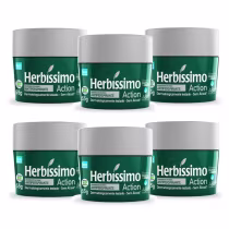 Imagem do produto Kit 6 Desodorante Creme Herbissimo Action Antitranspirante 55g