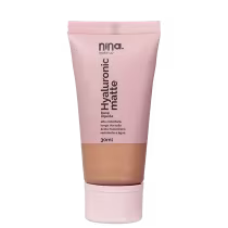 Base Líquida  Nina Makeup Hyaluronic Matte de 30ml