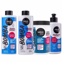 Imagem do produto Kit Salon Line Sos Bomba Original C/4
