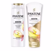 Imagem do produto Shampoo 300ml + Condicionador 250ml Pantene Pro-v Queratina Preenche e Blinda