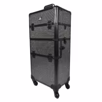 Imagem do produto Maleta Profissional Klass Vough 2 em 1 Preta Com Strass Ref:db-913t-bl