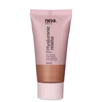 Base Líquida  Nina Makeup Hyaluronic Matte de 30ml