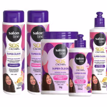 Imagem do produto Kit Salon Line Sos Cachos Super Óleos C/5